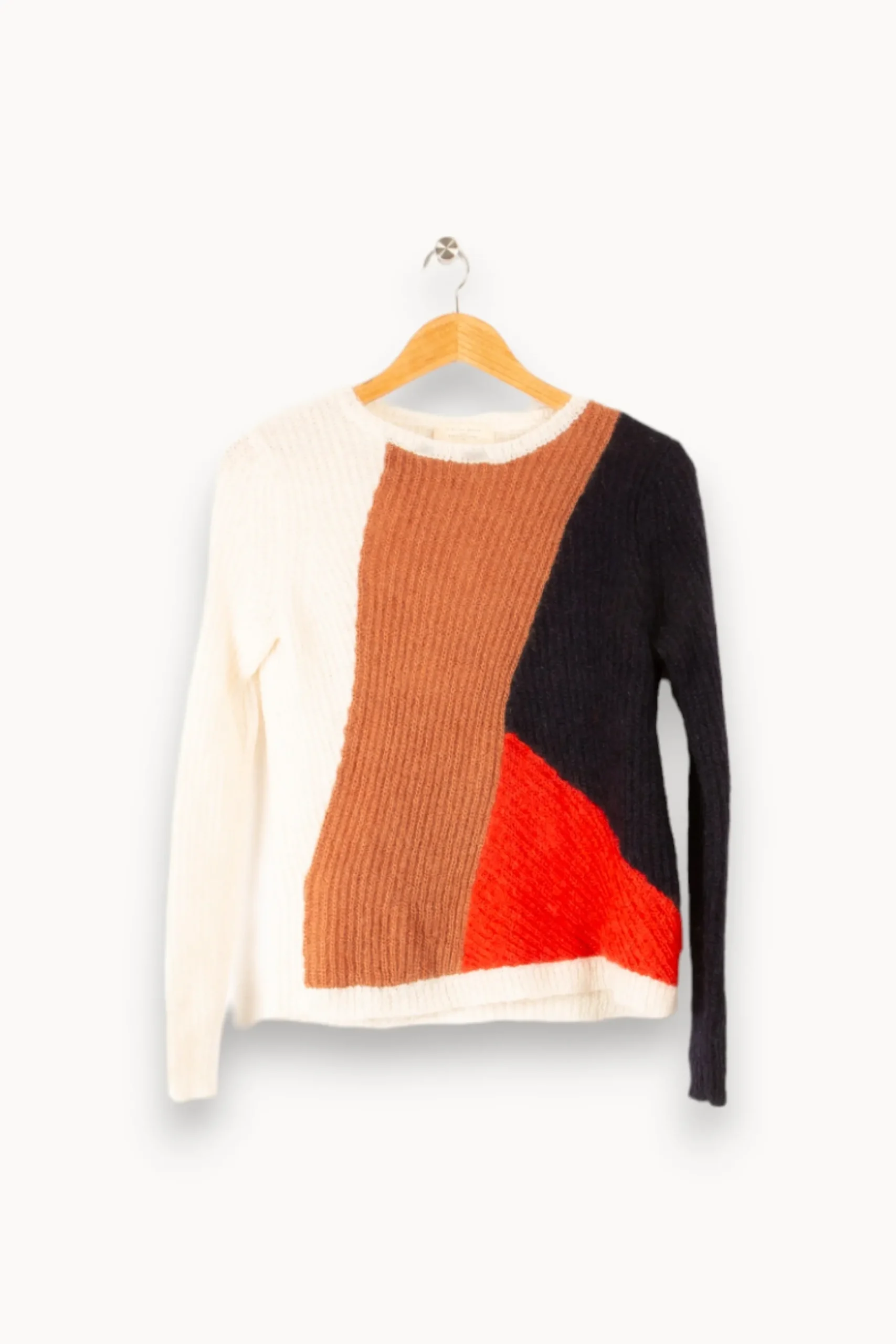 Flash Sale Sézane Pull blanc et bleu - S/36 Multicolore
