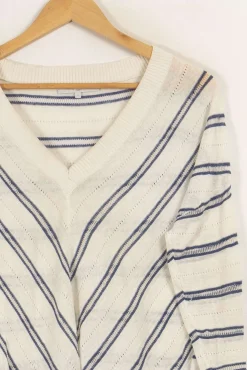 Store Gerard Darel Pull et bleu - Taille S/36 Blanc