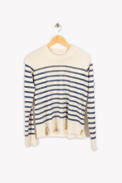 Online Zadig&Voltaire Pull bleu et blanc - S / 36 Multicolore