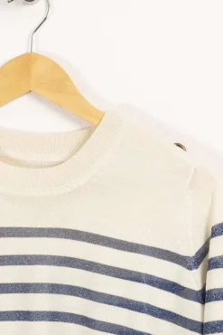 Online Zadig&Voltaire Pull bleu et blanc - S / 36 Multicolore
