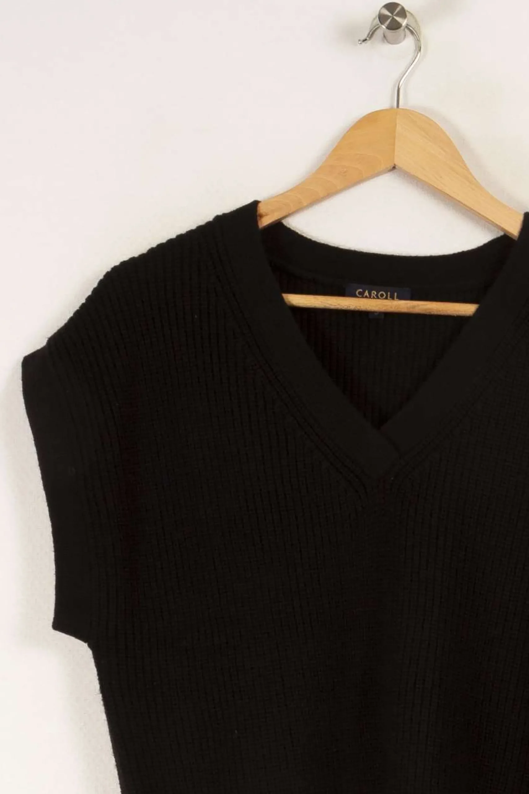 Flash Sale Caroll Pull en laine - Taille S/36 Noir