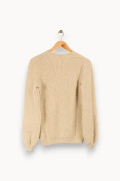 Hot Karl Marc John Pull en maille - Taille M/38 Beige
