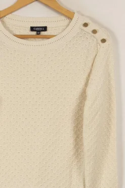 Best Sale Caroll Pull en maille - Taille XS/34 Blanc