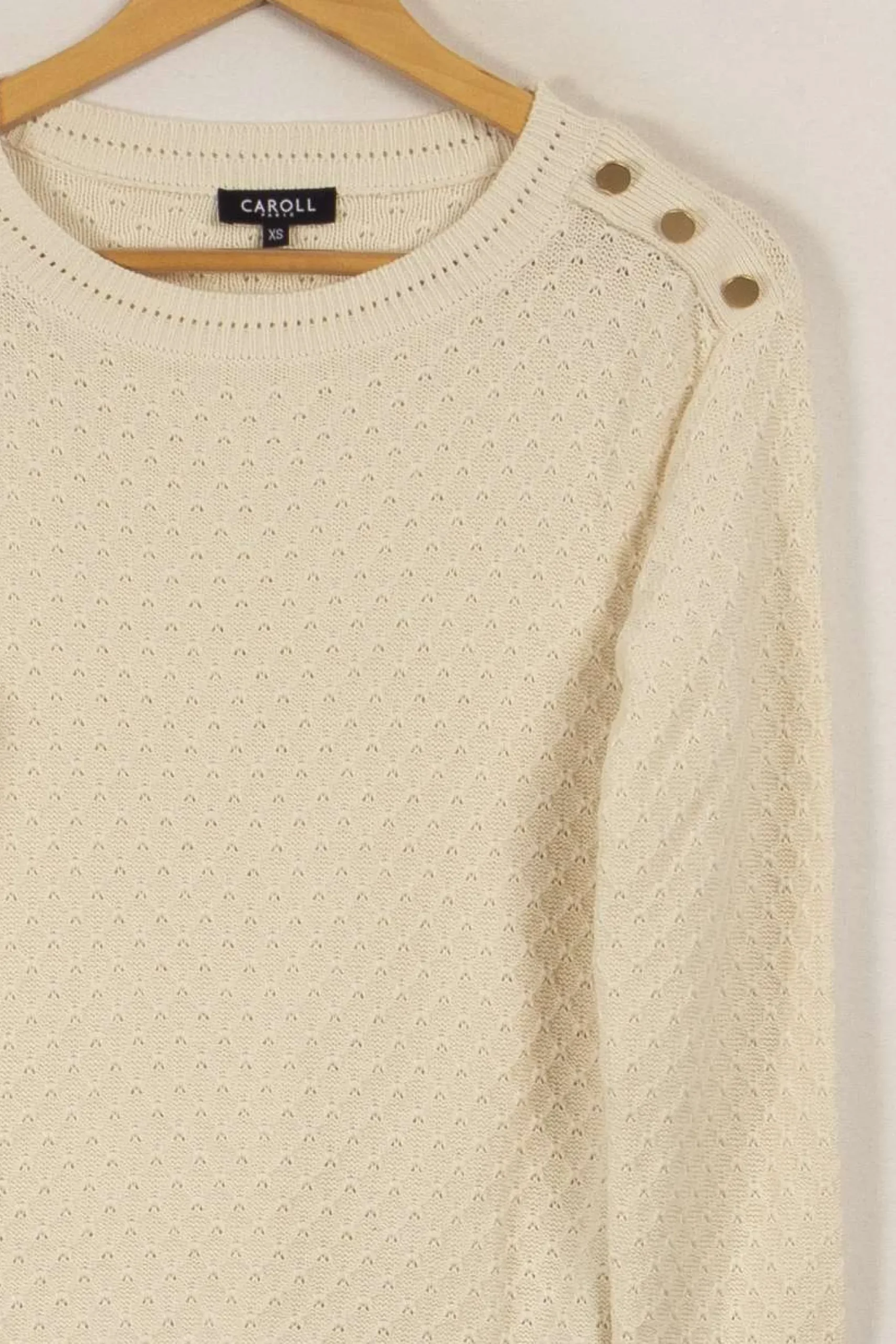 Best Sale Caroll Pull en maille - Taille XS/34 Blanc