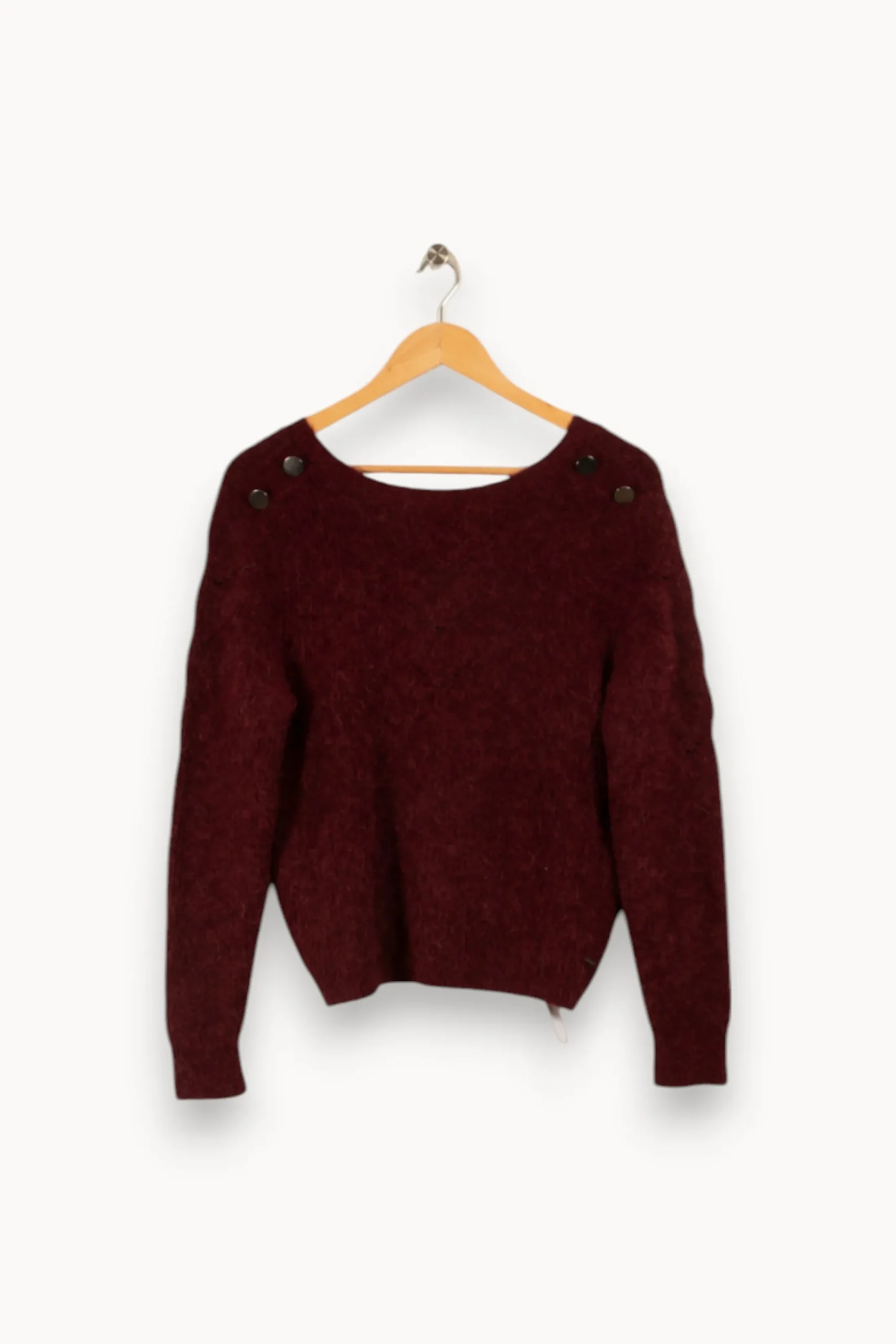 Sale IKKS Pull en maille - Taille S/36 Bordeaux