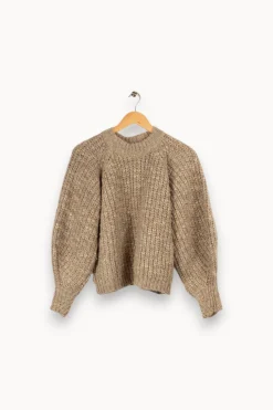 Online ba&sh Pull en maille - Taille S/36 Gris