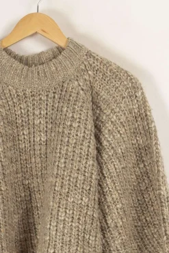 Online ba&sh Pull en maille - Taille S/36 Gris