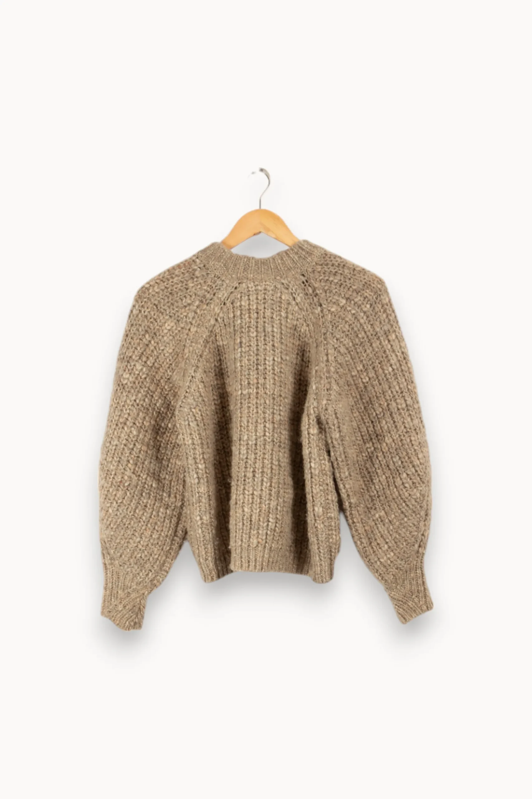 Online ba&sh Pull en maille - Taille S/36 Gris