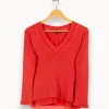 Clearance Sud express Pull en maille - Taille M/38 Rose