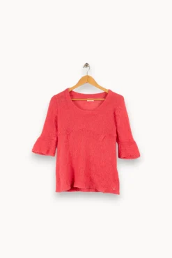 Hot Des petits hauts Pull en maille - Taille S/36 Rose