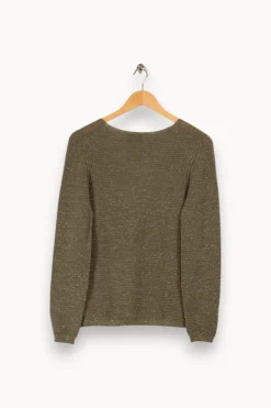 Store Caroll Pull en maille pailleté - Taille S/36 Vert