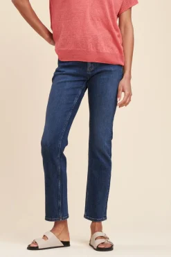 Cheap La Fée Maraboutée Pull fluide en lin à manches longues - XS Rouge