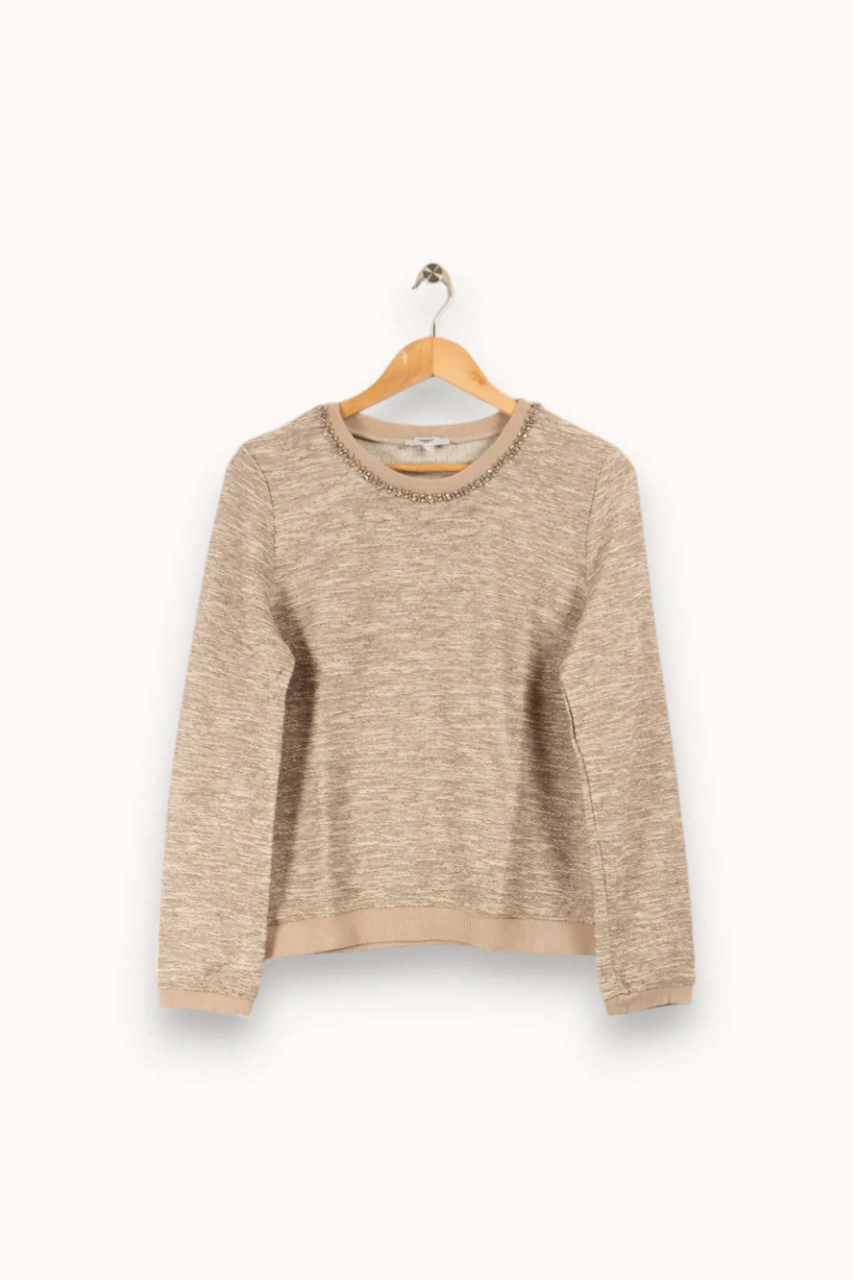 Shop Suncoo Pull gris - Taille L/40 Beige
