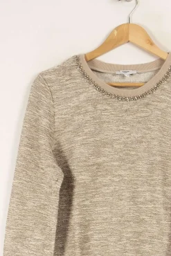 Shop Suncoo Pull gris - Taille L/40 Beige