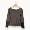 Sale ZAPA Pull bimatière - Taille S/36 Gris