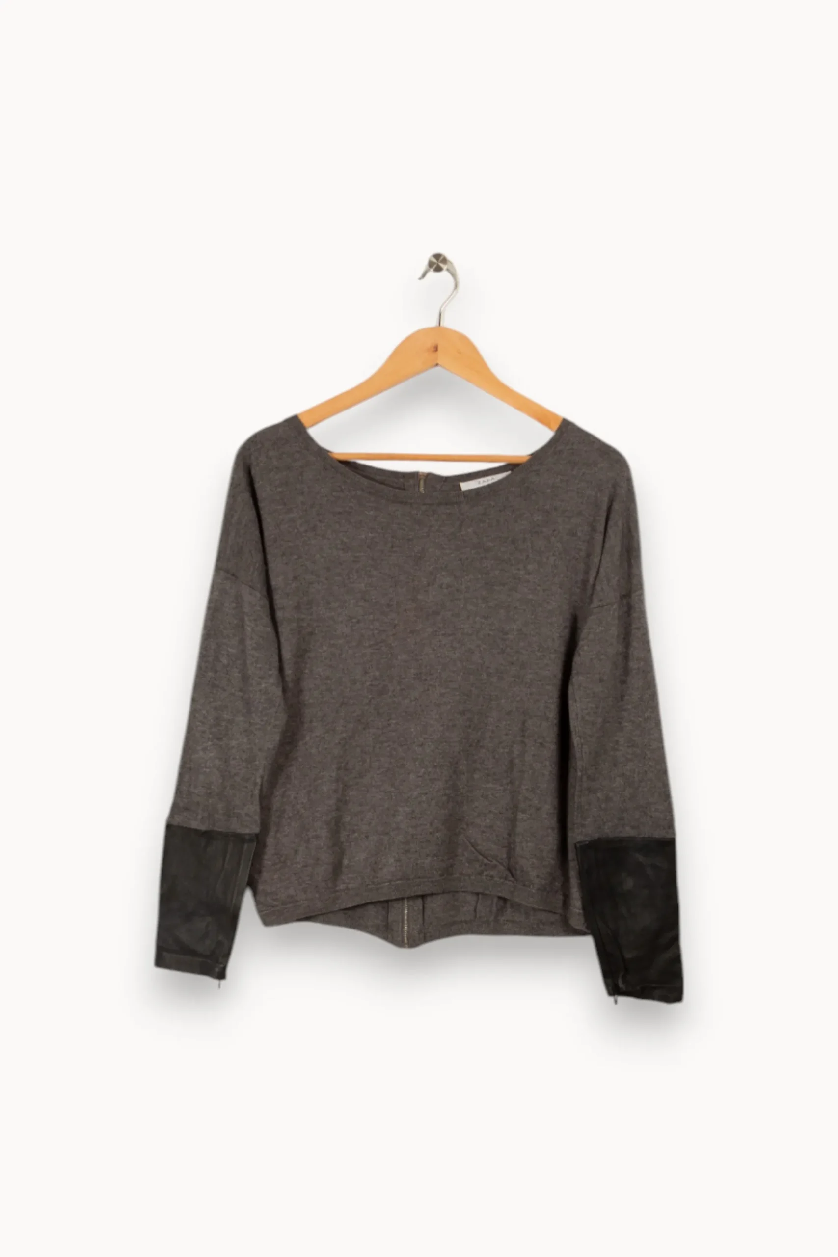 Sale ZAPA Pull bimatière - Taille S/36 Gris