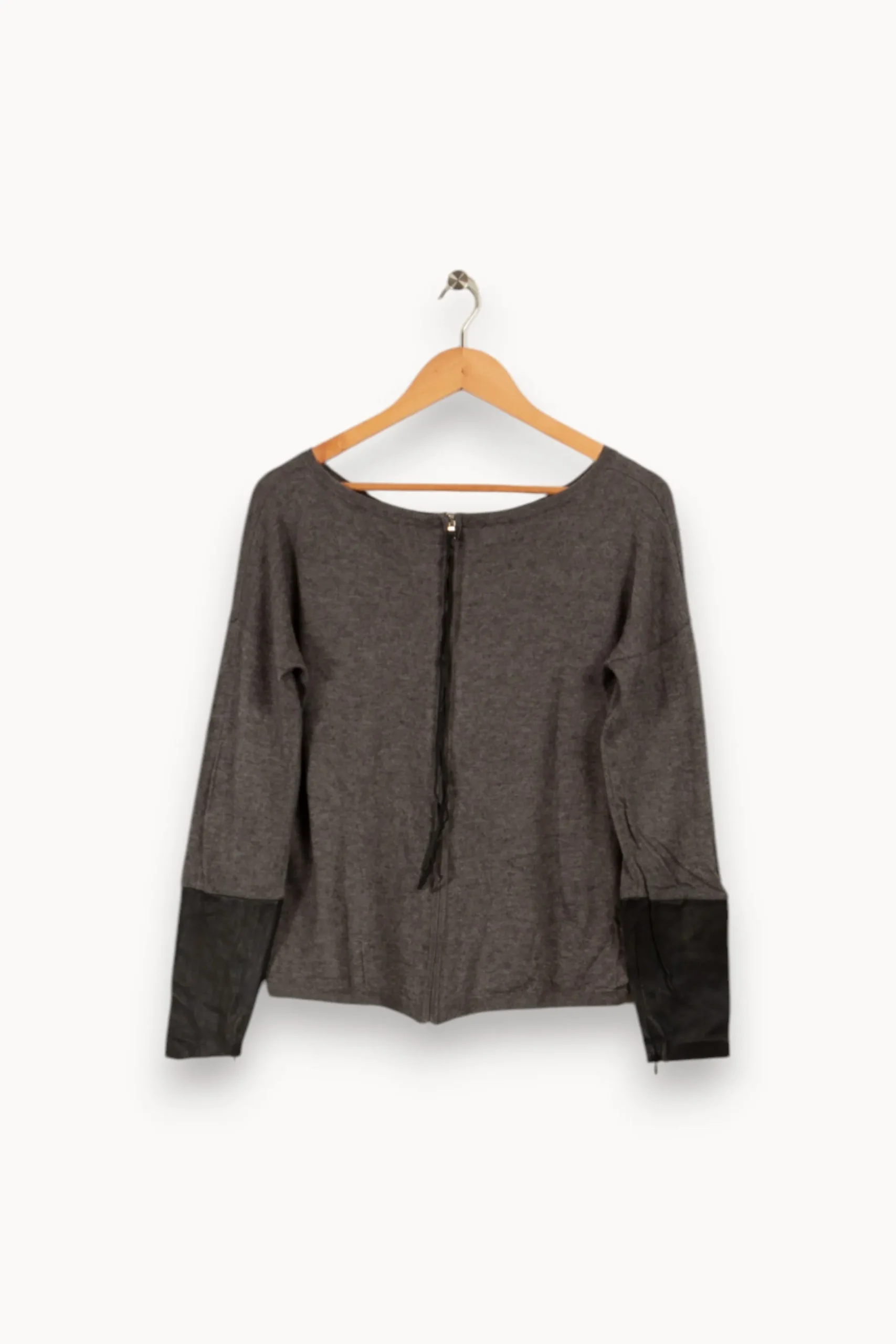 Sale ZAPA Pull bimatière - Taille S/36 Gris
