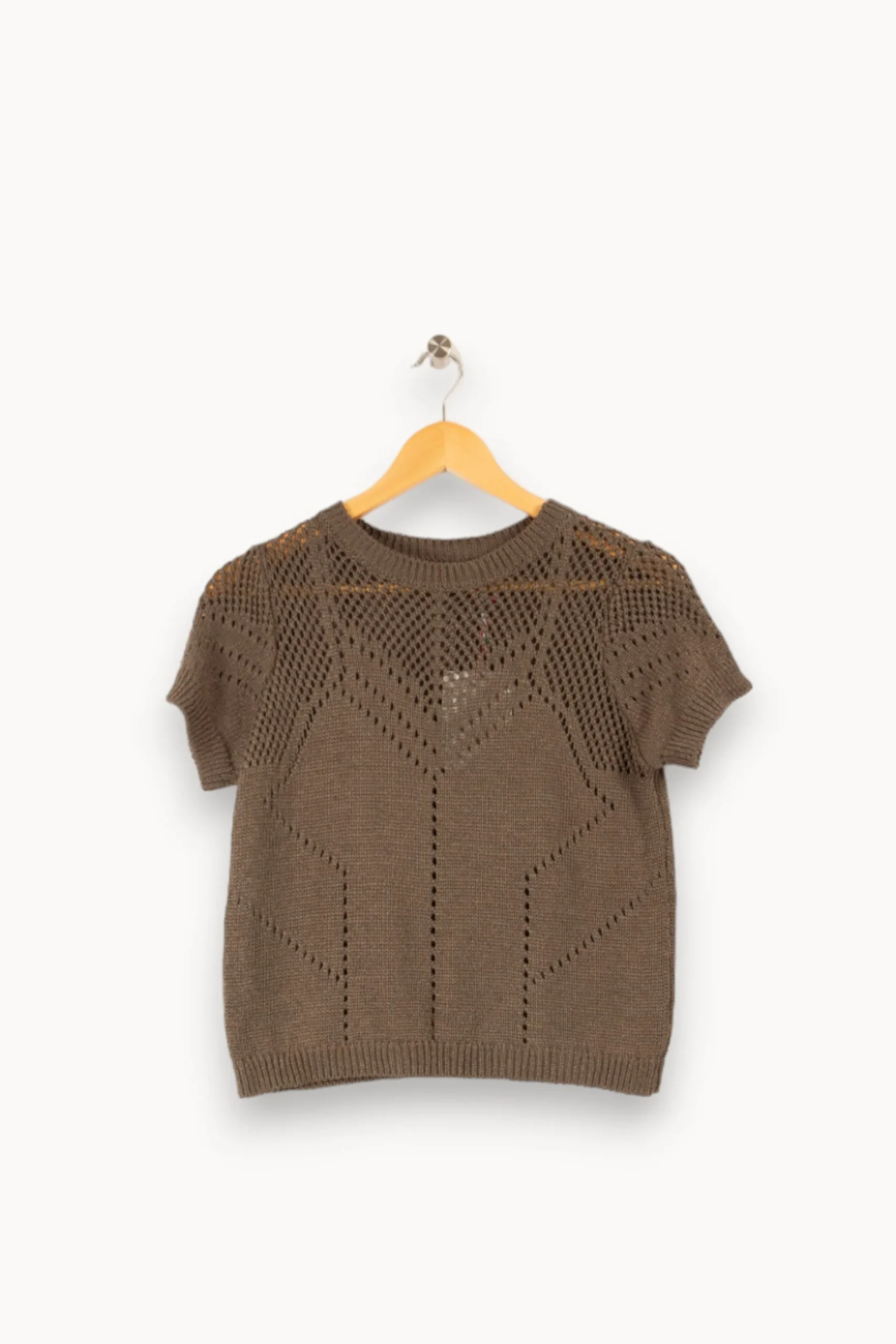 Best La Fée Maraboutée Pull manches courtes encolure ronde - XS/34 Vert