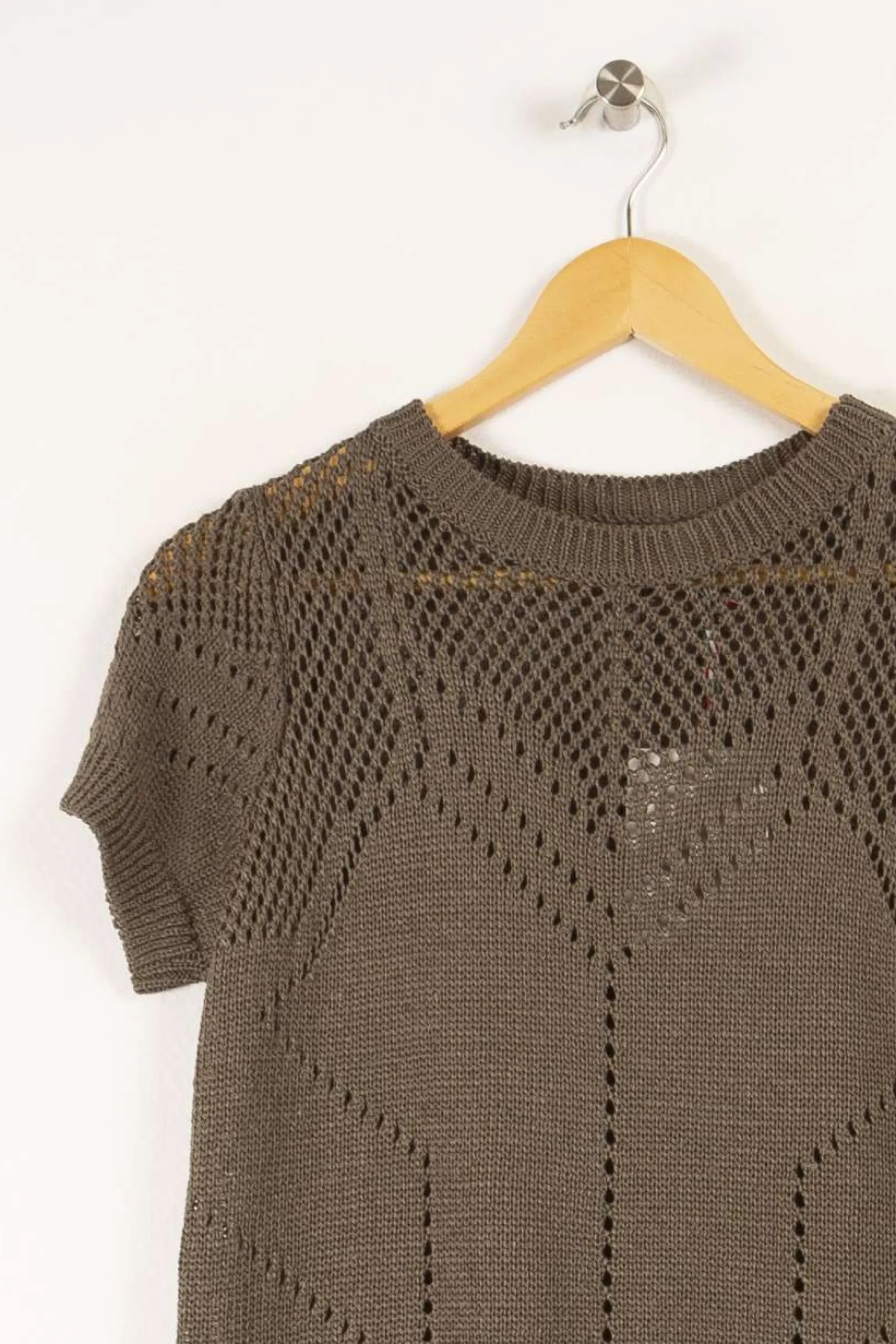 Best La Fée Maraboutée Pull manches courtes encolure ronde - XS/34 Vert