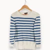 Cheap Caroll Pull marinière et bleu - Taille S/36 Blanc