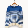 Online Galeries Lafayette Pull marinière et blanc - Taille L/40 Bleu