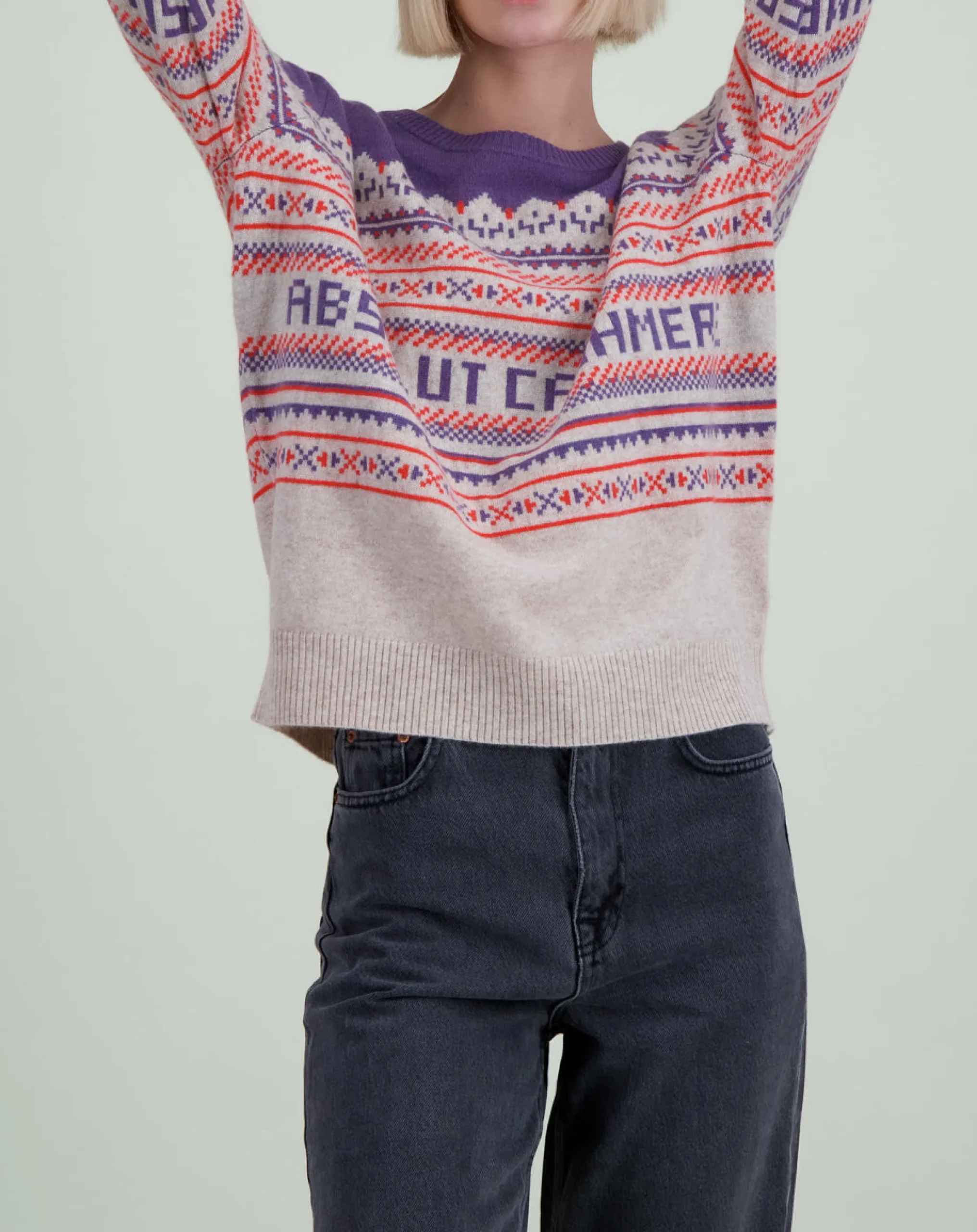 Hot Absolut Cashmere Pull en Cachemire - 36 Multicolore