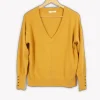 Best Sale ZAPA Pull orange basique - S/36 Jaune