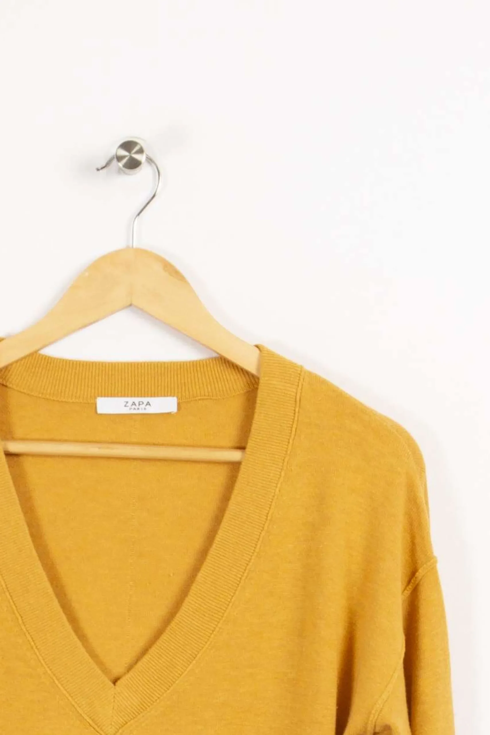 Best Sale ZAPA Pull orange basique - S/36 Jaune
