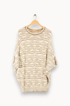 Flash Sale Maje Pull oversize /doré - Taille Unique Blanc