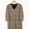 Flash Sale IKKS Robe à carreaux - Taille M/38 Gris