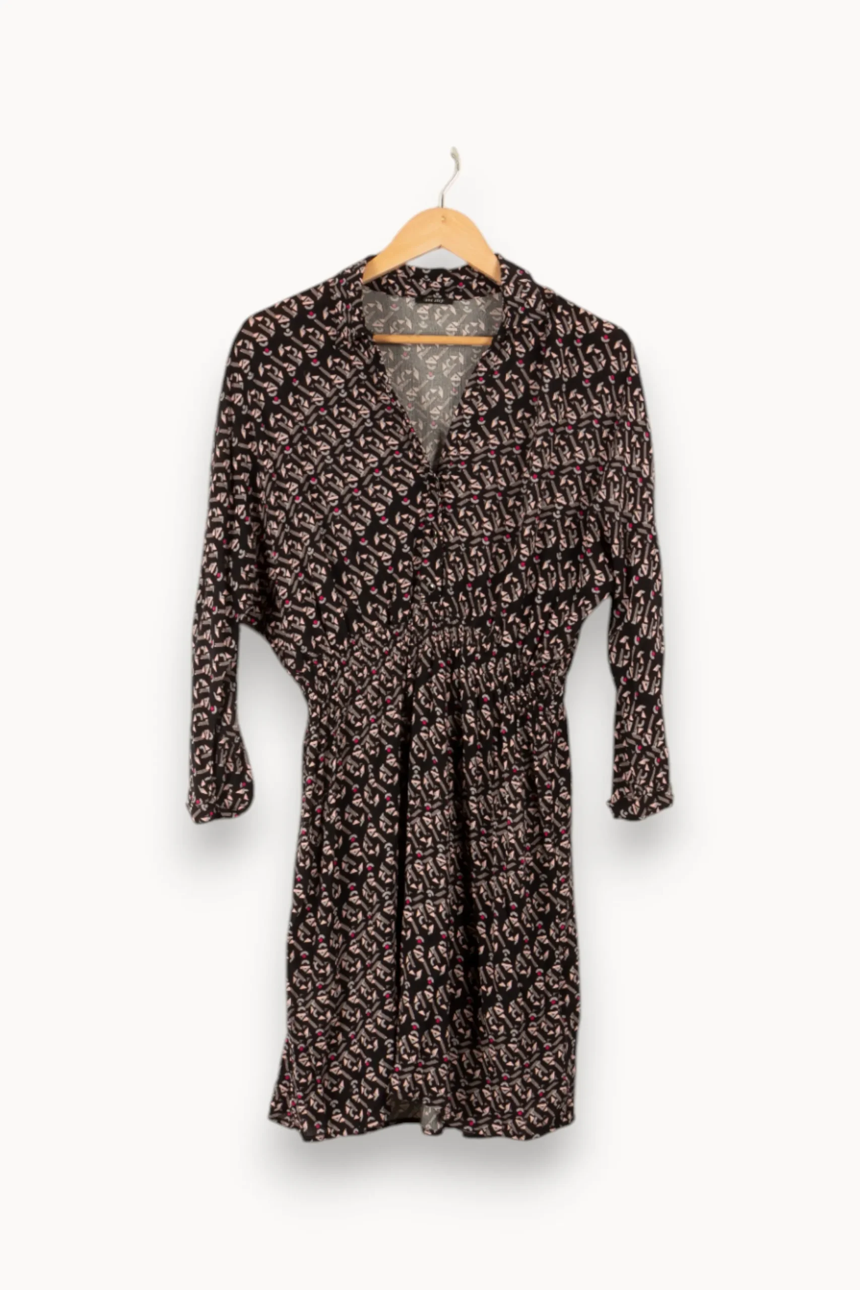 Outlet One Step Robe à motifs - Taille S/36 Noir