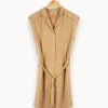 Store IKKS Robe - Taille XS/34 Beige
