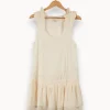 Online Maje Robe avec détails - Taille L/40 Beige