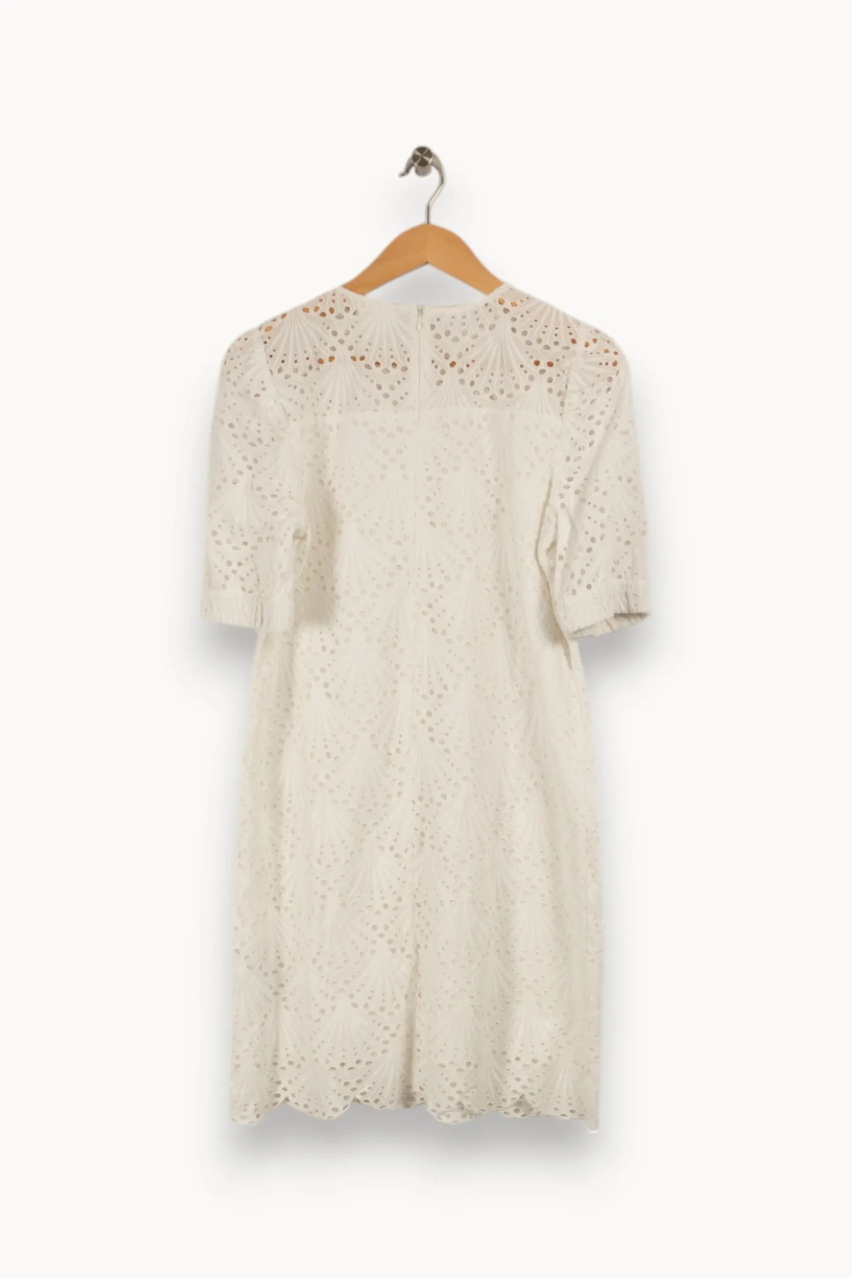 Discount Maison 123 Robe he à dentelle - Taille S/36 Blanc