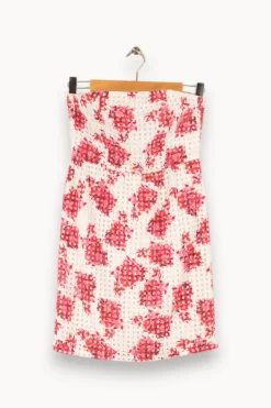 Store Comptoir des Cotonniers Robe blanche et - Taille S/36 Rose