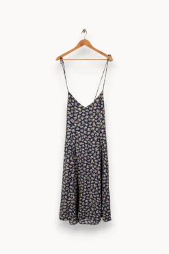 Fashion Sézane Robe e à motifs - Taille L/40 Bleu