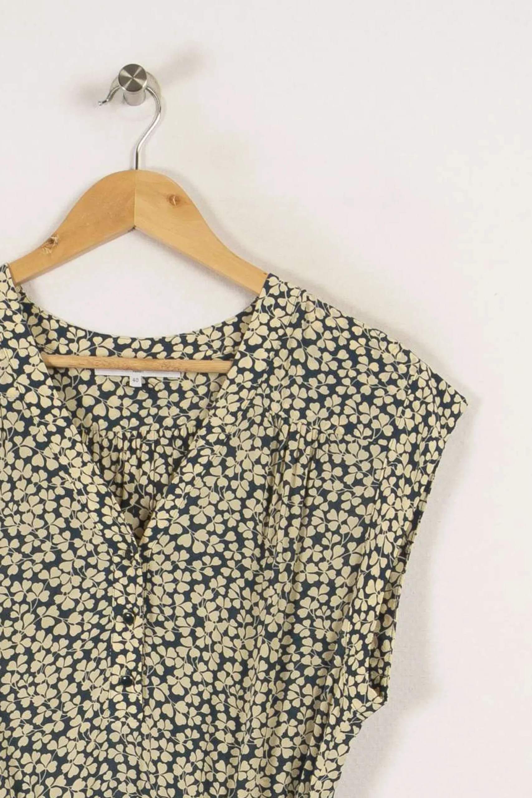 Cheap Gerard Darel Robe e à motifs - Taille L/40 Bleu