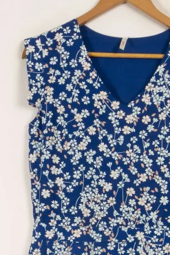 Store I.Code Robe e à motifs fleurs - Taille M/38 Bleu