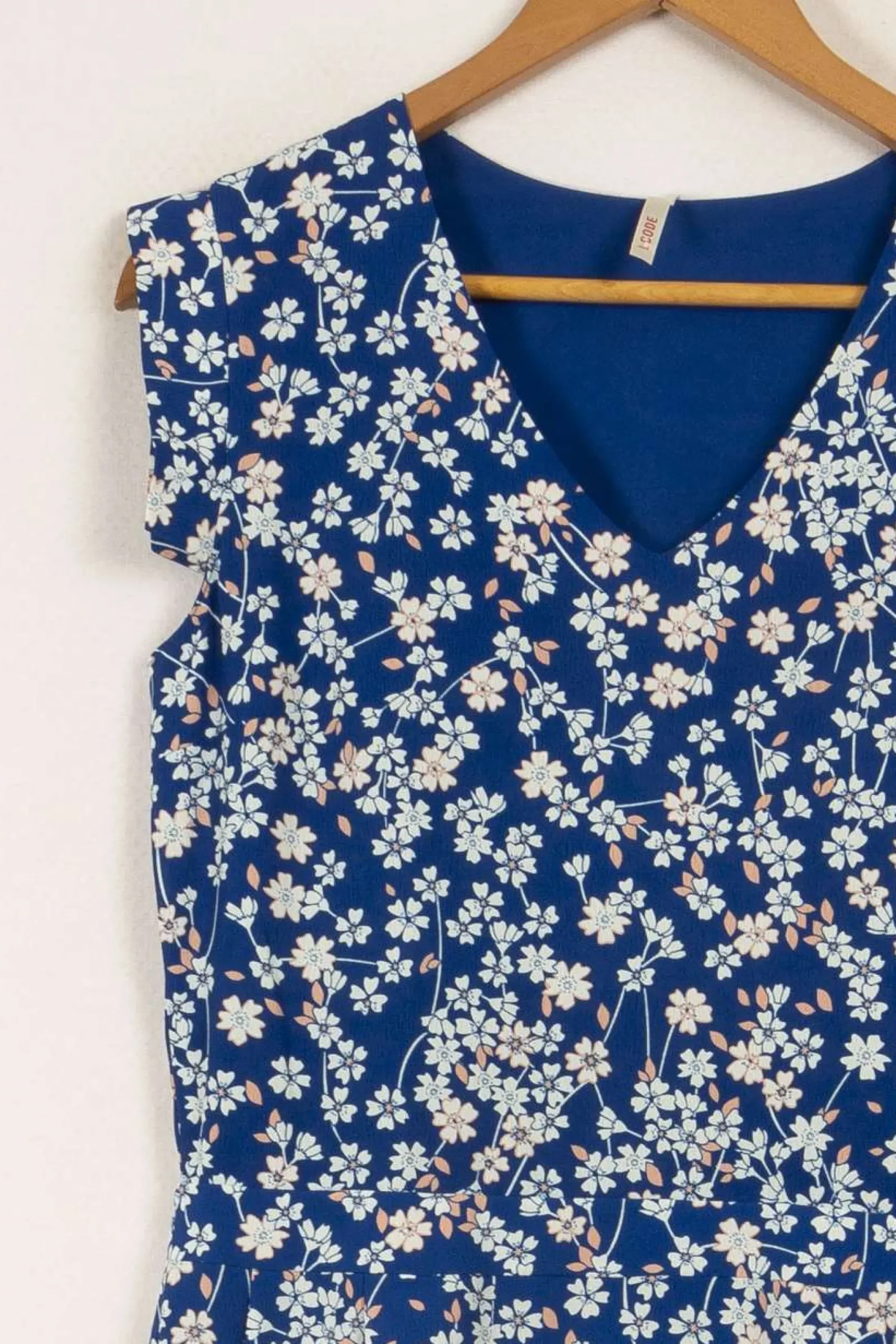 Store I.Code Robe e à motifs fleurs - Taille M/38 Bleu