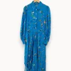 Best Sale Zadig&Voltaire Robe e à motifs floraux - Taille L/40 Bleu