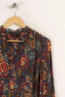 Flash Sale Caroll Robe e à motifs multicolores - Taille S/36 Bleu