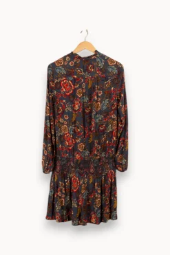 Flash Sale Caroll Robe e à motifs multicolores - Taille S/36 Bleu