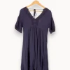 Best Sale Caroll Robe e avec détails - Taille S/36 Bleu
