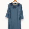 Online Maison 123 Robe e avec détails - Taille M/38 Bleu
