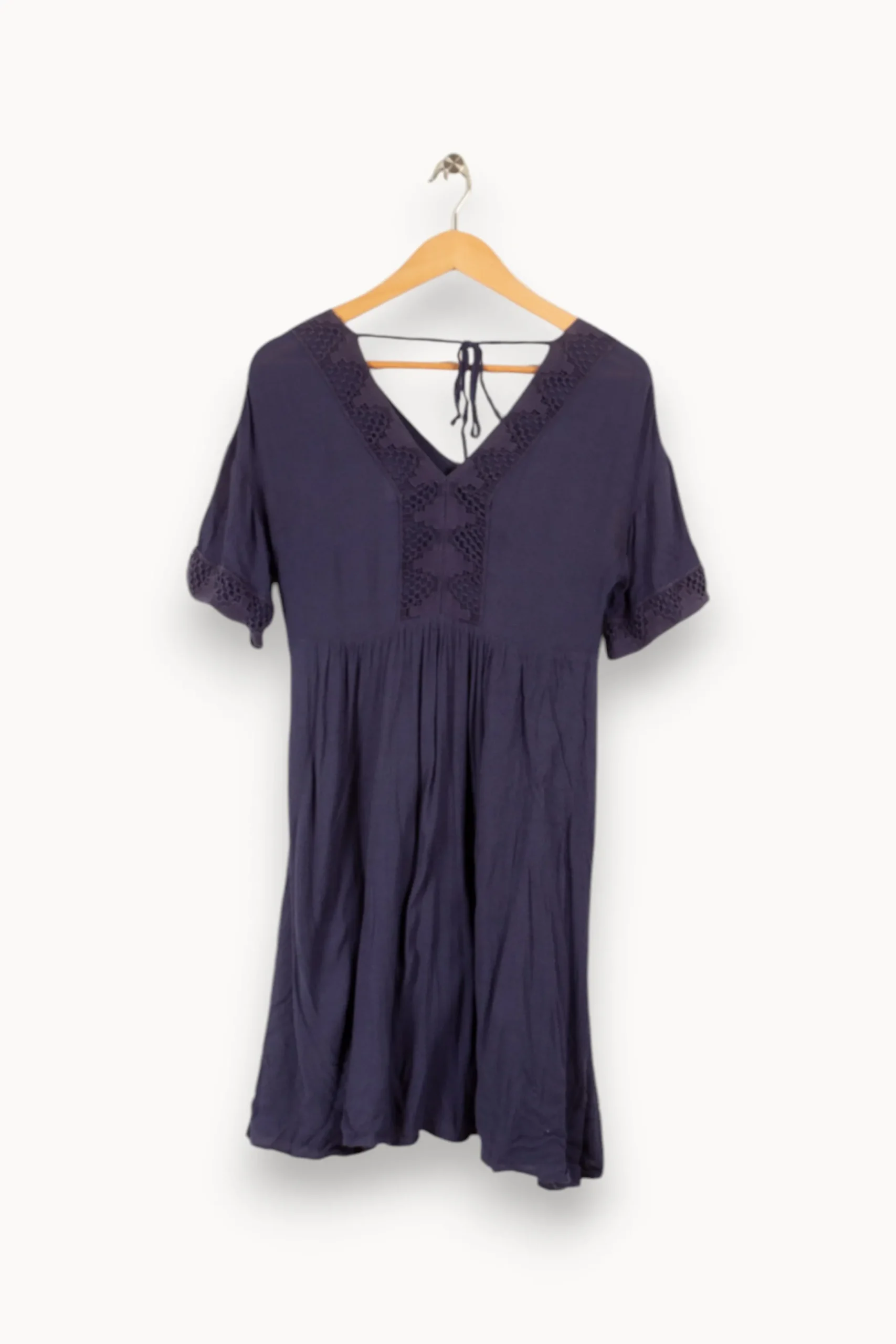 Best Sale Caroll Robe e avec détails - Taille S/36 Bleu