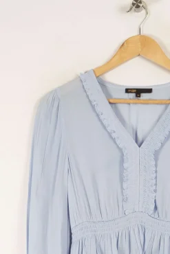 Cheap Maje Robe e claire - Taille S/36 Bleu