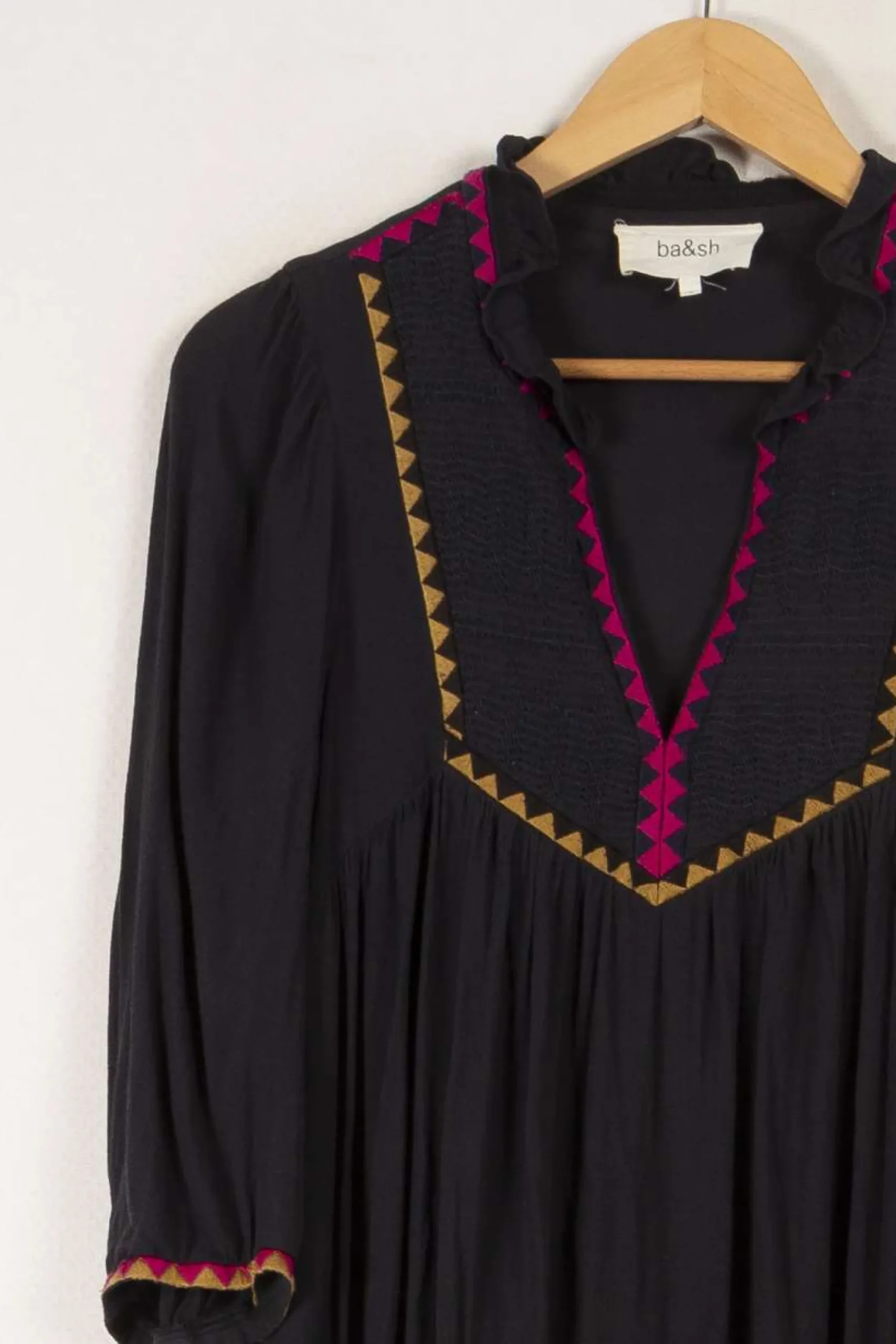 Store ba&sh Robe e foncée avec détails - Taille XS/34 Bleu