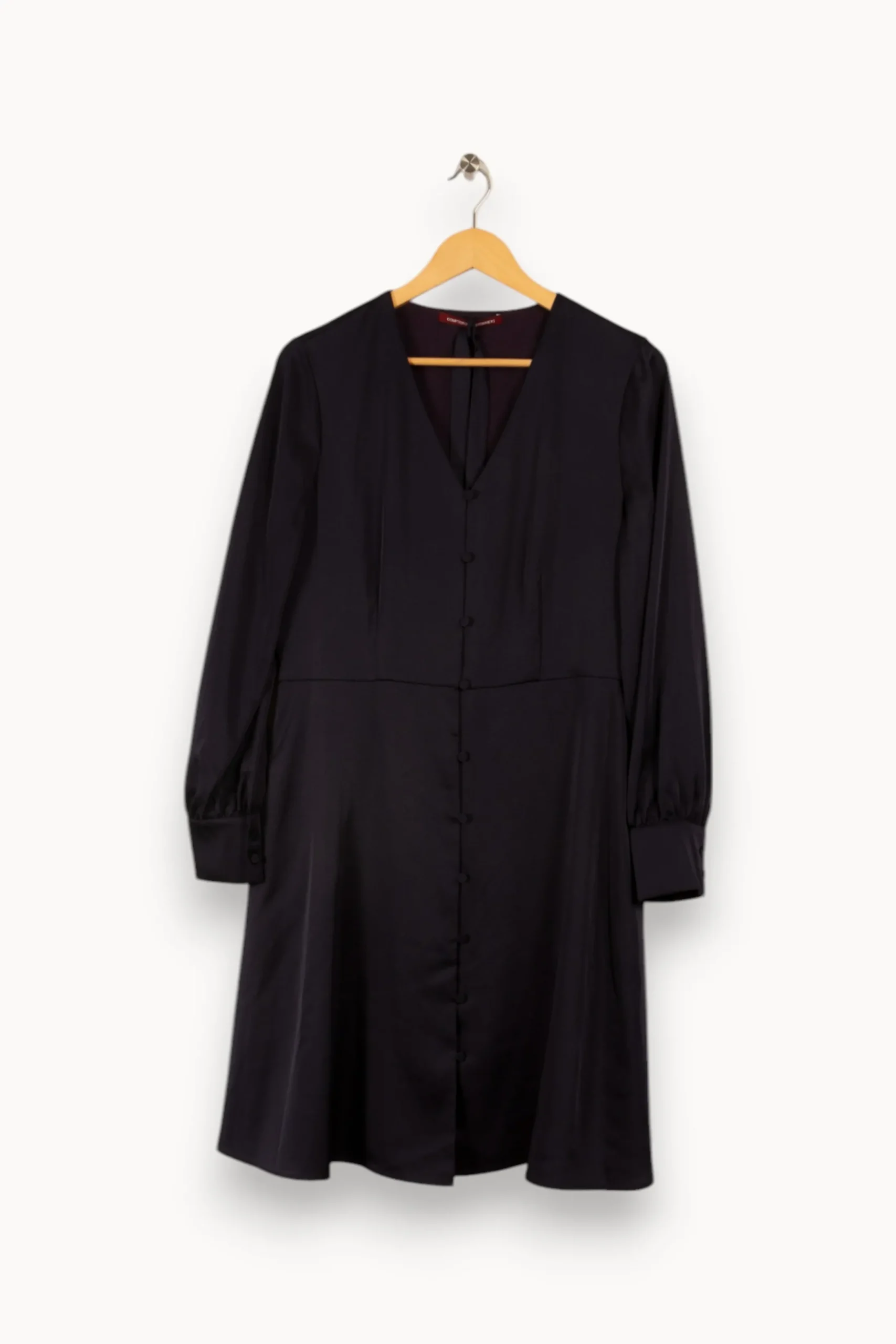 Discount Comptoir des Cotonniers Robe e foncée satinée - Taille L/40 Bleu