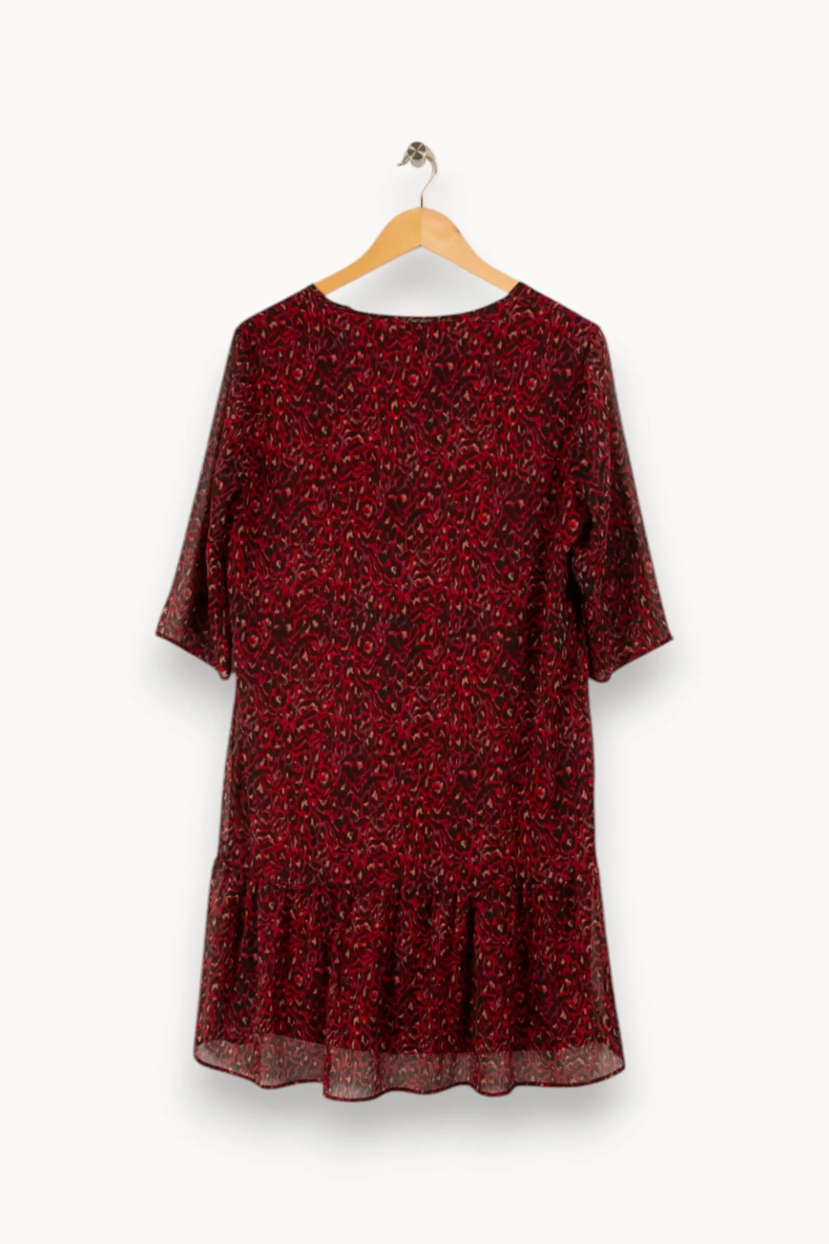 Fashion One Step Robe à motifs - Taille XL/42 Bordeaux