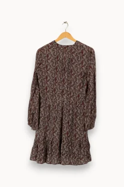 Hot Vanessa Bruno Robe à motifs - Taille M/38 Bordeaux